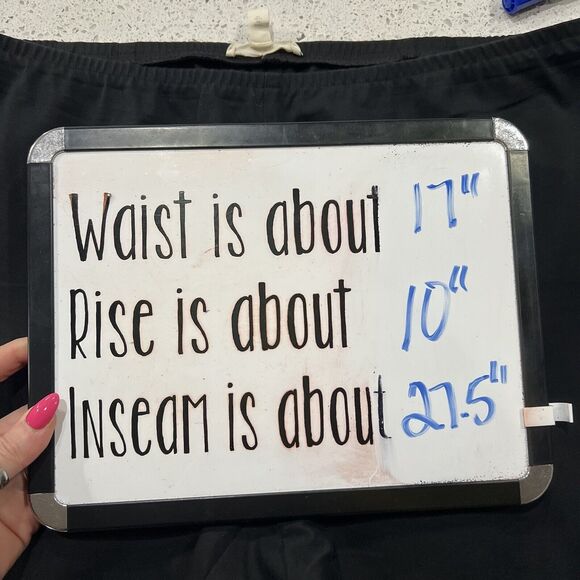 Eileen Fisher Size L Pants Slim Knit Crop Pants Black Stretch Side Zip Capsule - Picture 11 of 12